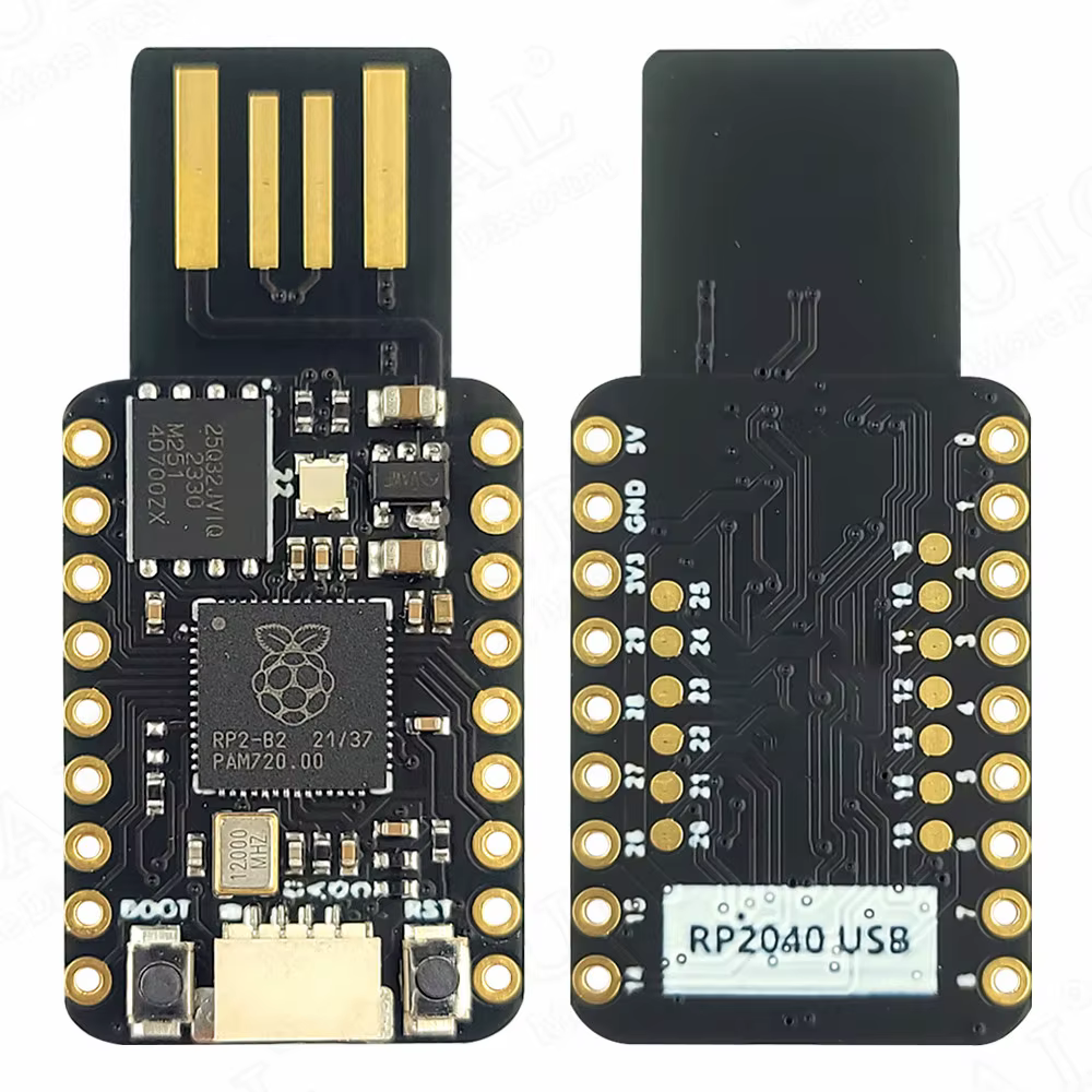 RP2040 Mini USB-A Development Board 4MB Flash with Header Pins - Image 2