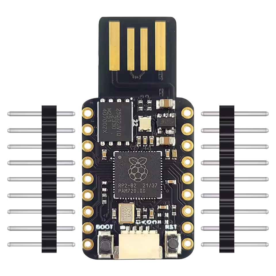 RP2040 Mini USB-A Development Board 4MB Flash with Header Pins